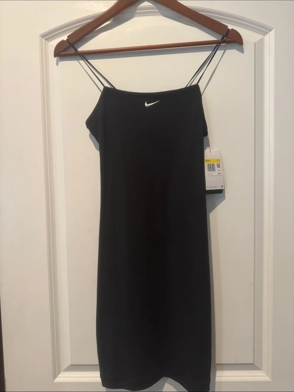 Nike Black Slip ribbed Mini Dress with Thin Straps size S